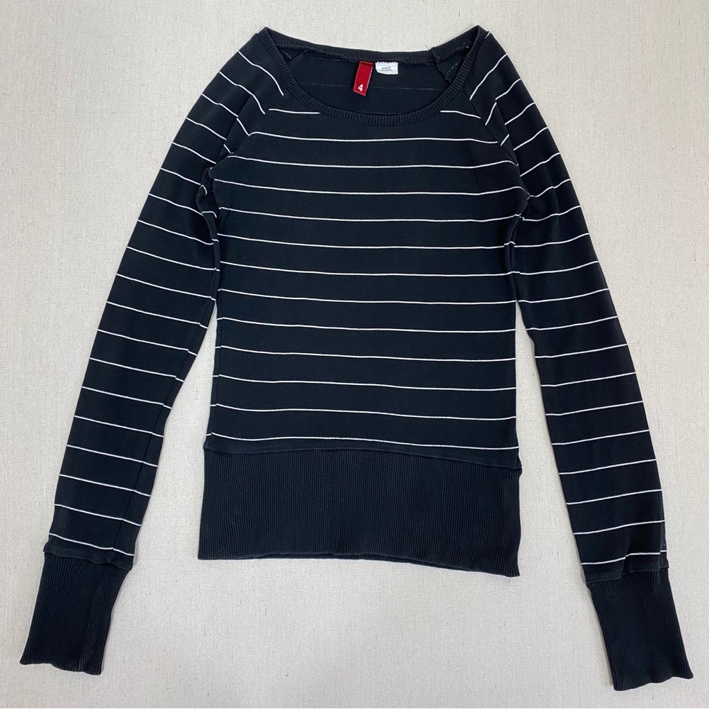 H&M Crew Neck Black 100% Cotton Sweater